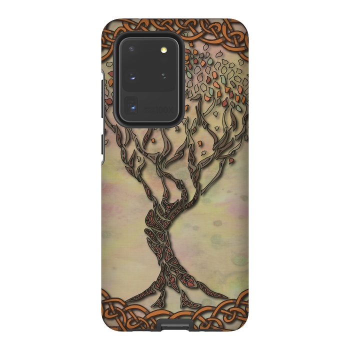Galaxy S20 Ultra StrongFit Celtic Tree of Life II by Lotti Brown