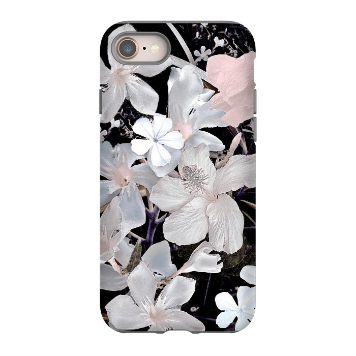 iPhone SE StrongFit Dark flowers II by Susanna Nousiainen