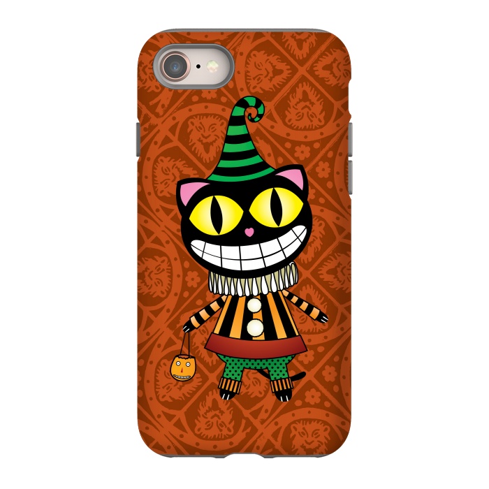 iPhone SE StrongFit Cassiues Harlequin Cat by Mangulica