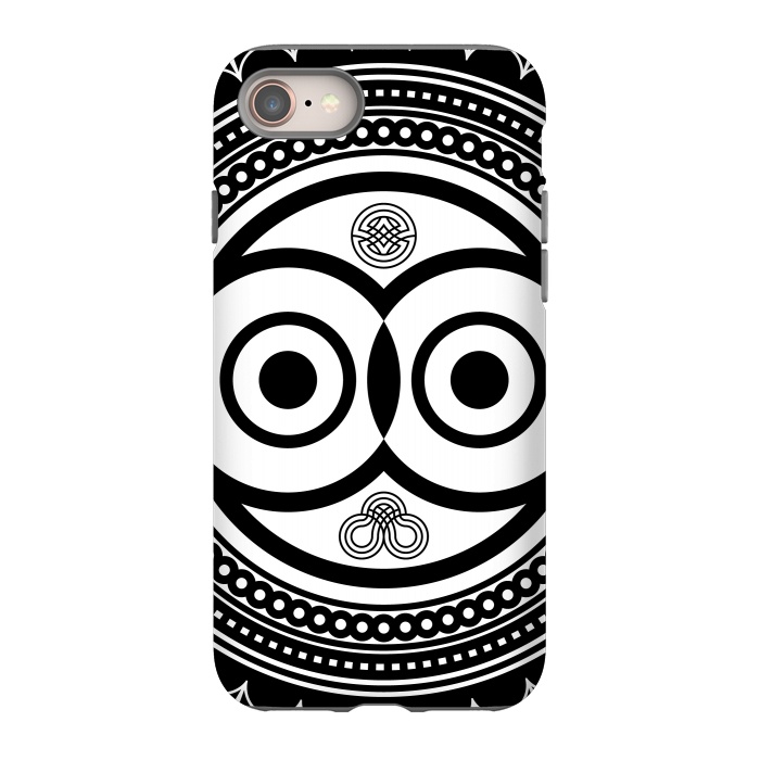 iPhone SE StrongFit zentangle with owl by TMSarts