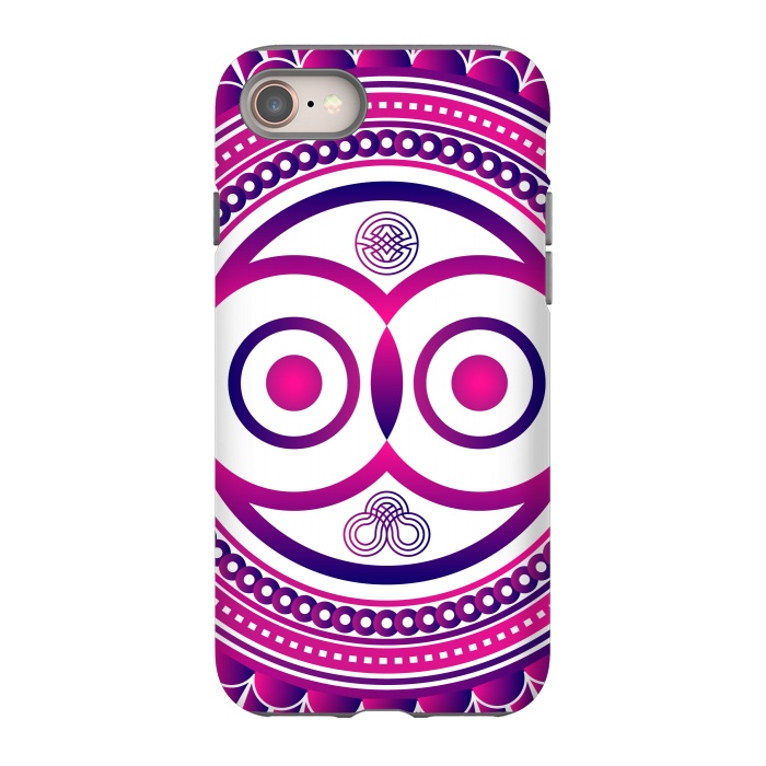 iPhone SE StrongFit pink mandala owl by TMSarts