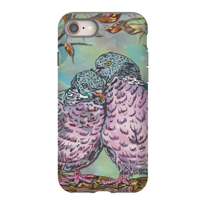 iPhone SE StrongFit Loving Ring Doves by Lotti Brown