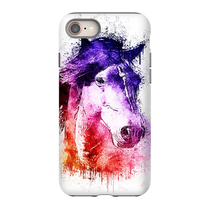 iPhone SE StrongFit watercolor horse by Ancello