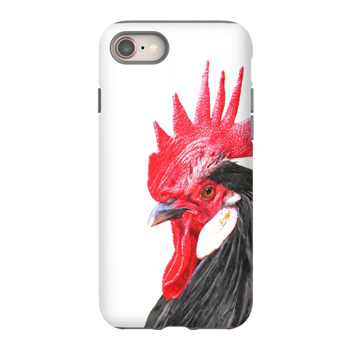 iPhone SE StrongFit Rooster Portrait by Alemi