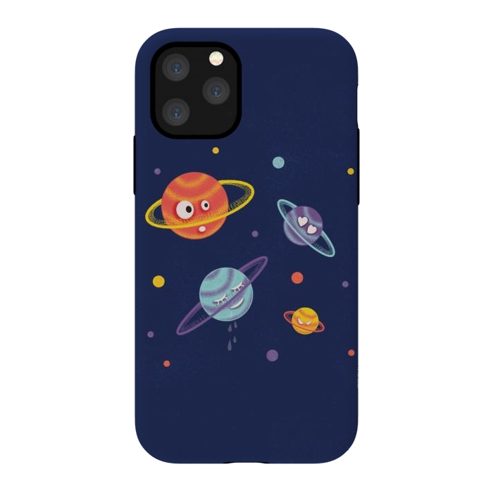 iPhone 11 Pro StrongFit Cute Planets Cartoon Space Kids by Boriana Giormova