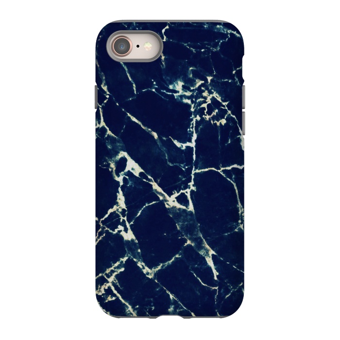 iPhone SE StrongFit Dark navy marble by Oana 
