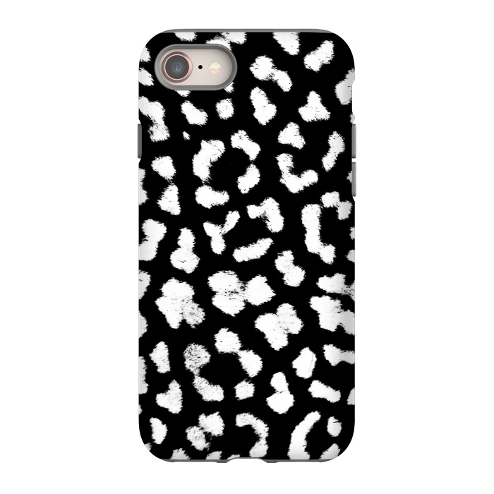 iPhone SE StrongFit Smudged leopard print spots by Oana 