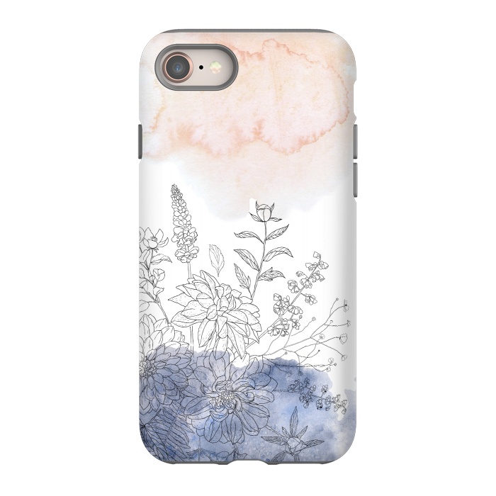 iPhone SE StrongFit Ink Blush Flower Meadow  by  Utart