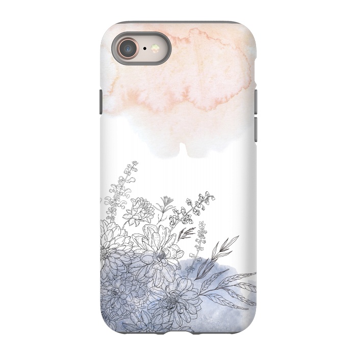 iPhone SE StrongFit Ink Blush Flower Meadow  I by  Utart