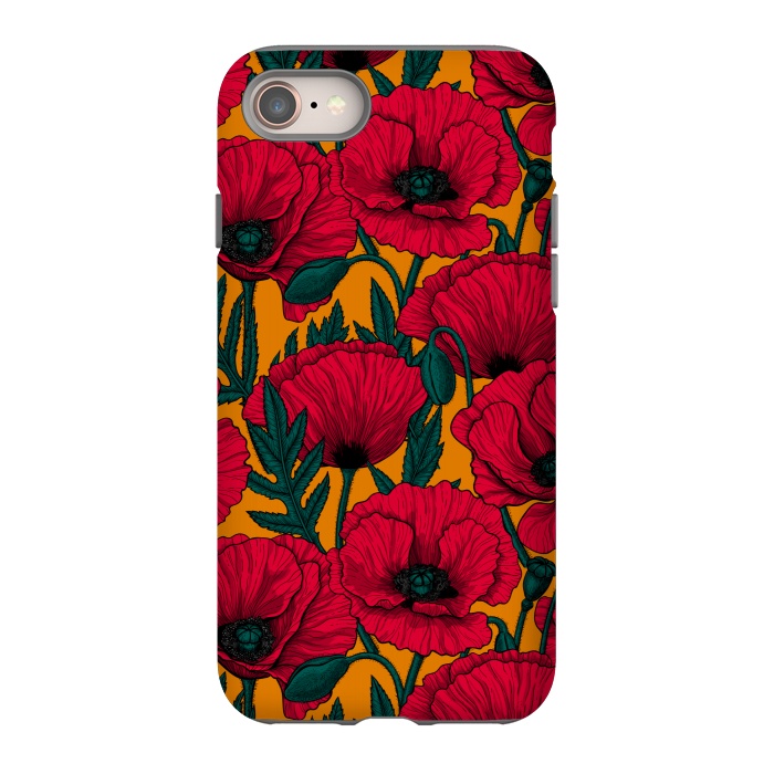 iPhone SE StrongFit Red poppy garden by Katerina Kirilova
