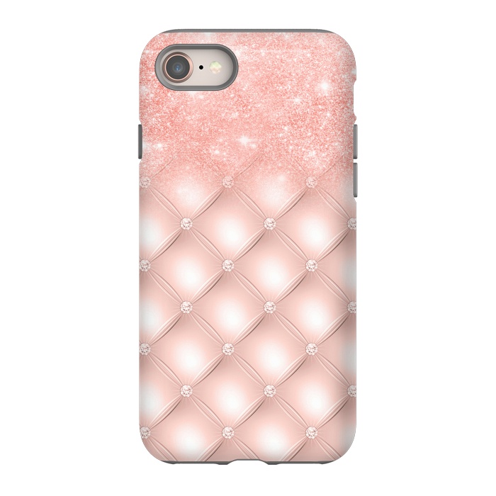 iPhone SE StrongFit Blush Pink Glitter on Luxury Pink Diamonds  by  Utart