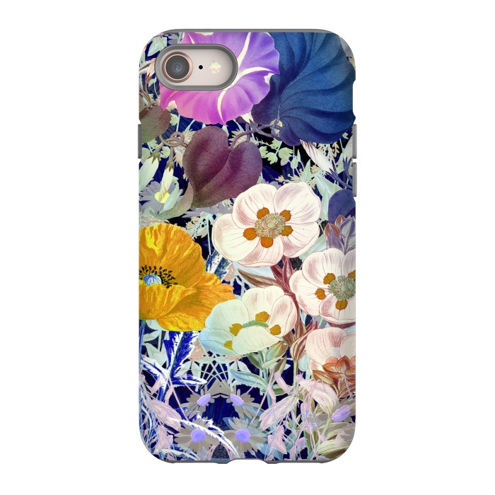 iPhone SE StrongFit Vibrant colorful botanical illustration by Oana 