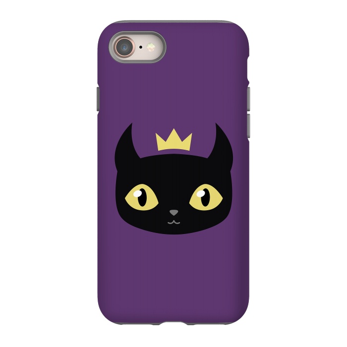 iPhone SE StrongFit Black cat king by Laura Nagel