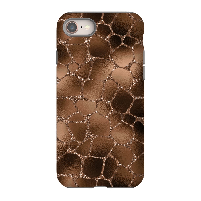 iPhone SE StrongFit Jungle Journey - Copper Safari Giraffe Skin Pattern  by  Utart
