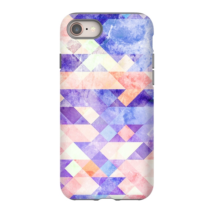 iPhone SE StrongFit Colorful marble geometric tiles by Oana 