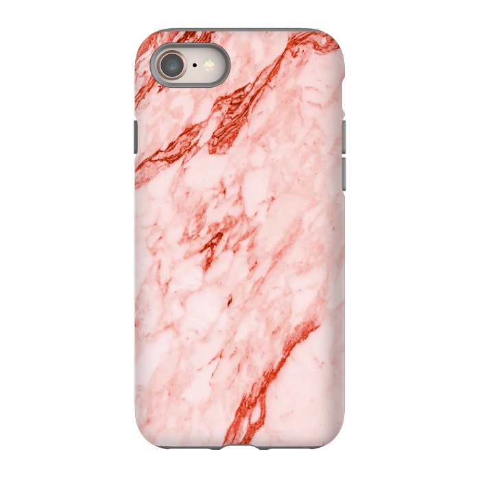 iPhone SE StrongFit Coral Marble by Carlos Maciel