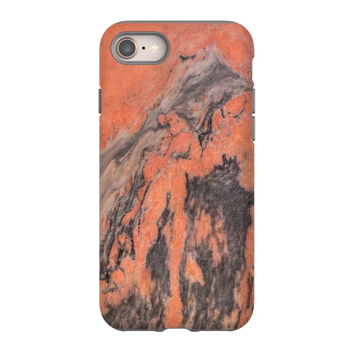 iPhone SE StrongFit Orange Marble by Carlos Maciel