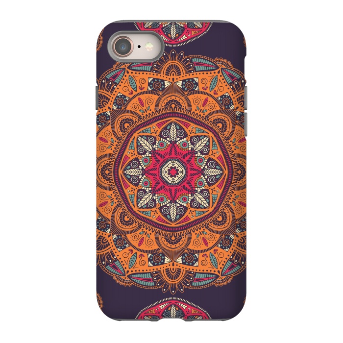 iPhone SE StrongFit Colorful Mandala 008 by Jelena Obradovic