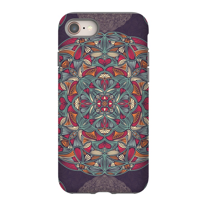 iPhone SE StrongFit Colorful Mandala Pattern 015 by Jelena Obradovic
