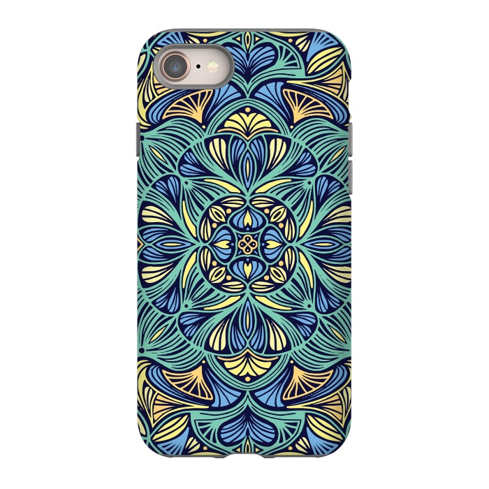 iPhone SE StrongFit Colorful Mandala Pattern 016 by Jelena Obradovic