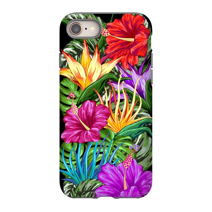 iPhone SE StrongFit Tropical Flora Summer Mood by BluedarkArt