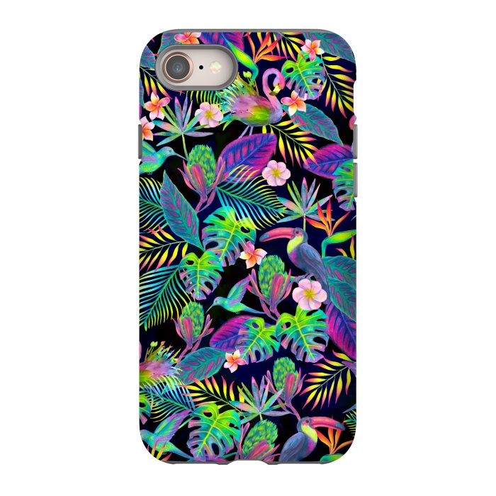 iPhone SE StrongFit Abundant Neon Paradise by gingerlique