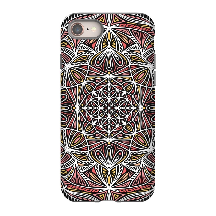 iPhone SE StrongFit Colorful Mandala Pattern Design 20 by Jelena Obradovic