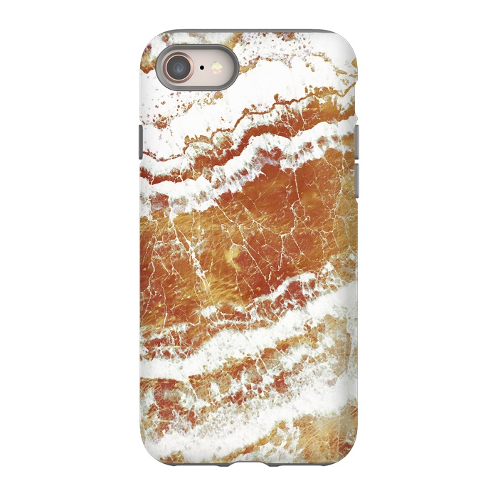 iPhone SE StrongFit gold agate marble waves by Oana 