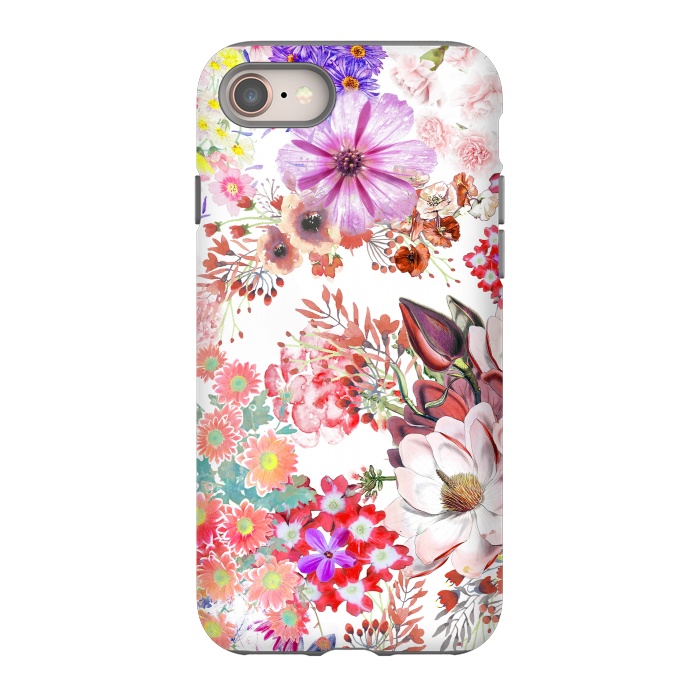 iPhone SE StrongFit Romantic painted colorful flowers by Oana 