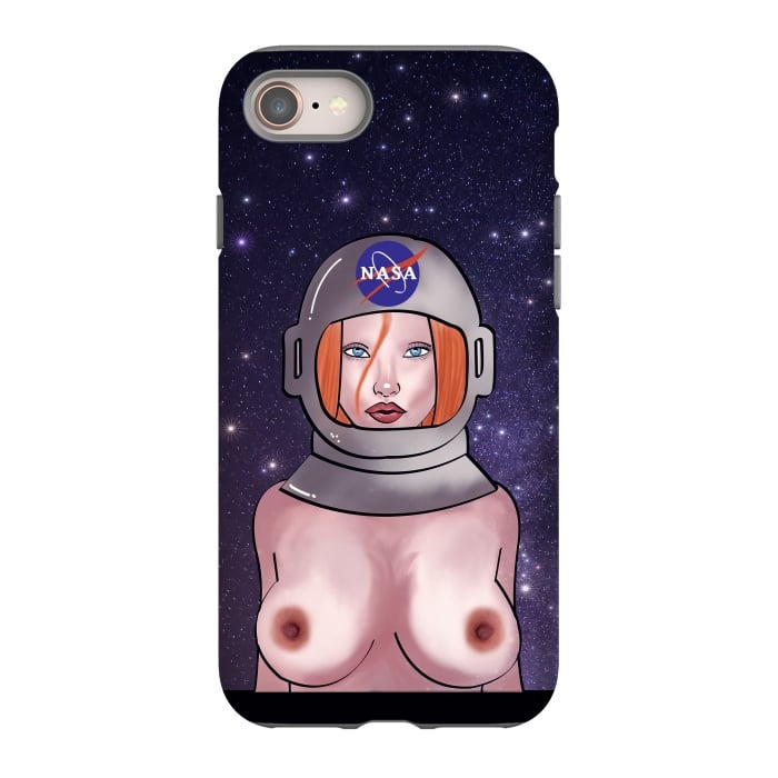 iPhone SE StrongFit Space Girl by Mandy Porto