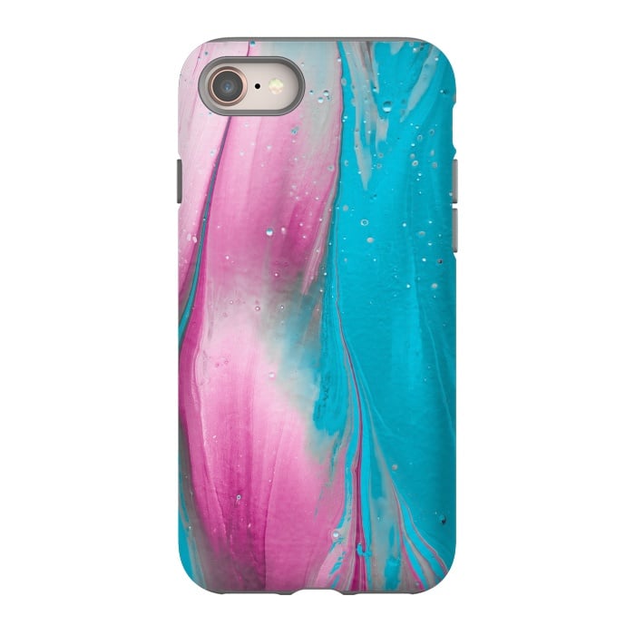 iPhone SE StrongFit Feminine Fantasy Texture Pink Blue by Andrea Haase