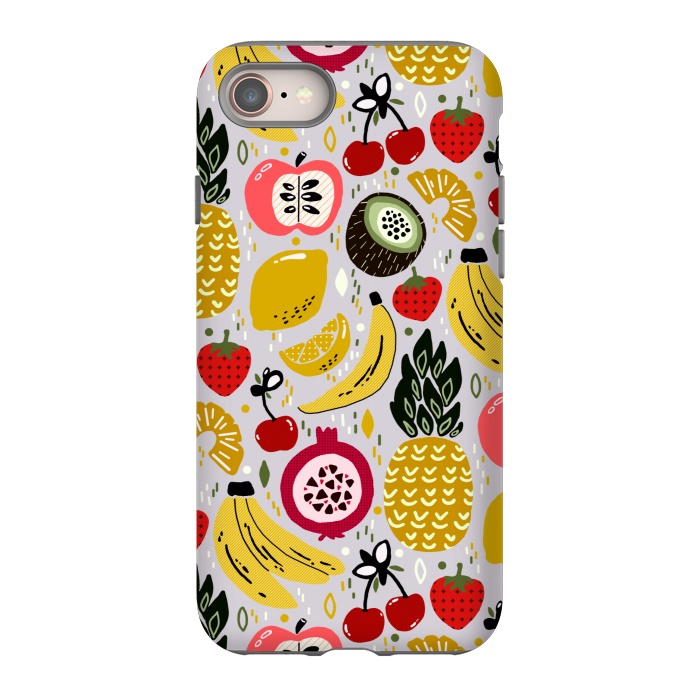 iPhone SE StrongFit Tropical Fresh Funky Fruit  by Tigatiga