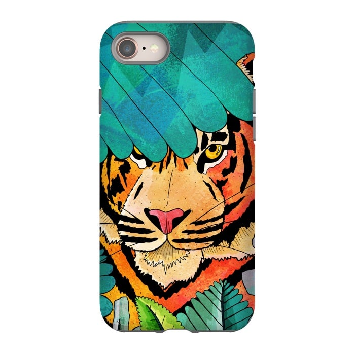 iPhone SE StrongFit Jungle tiger hunter by Steve Wade (Swade)
