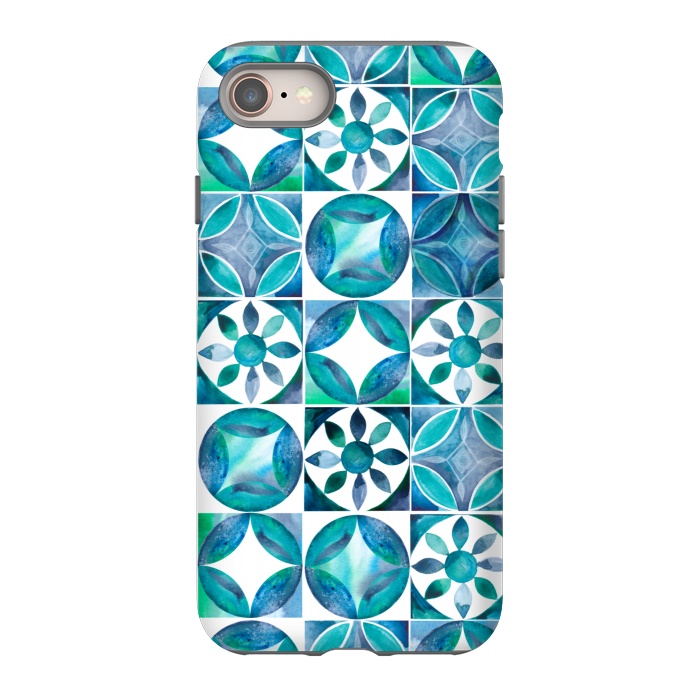 iPhone SE StrongFit Mediterranean Tiles by gingerlique