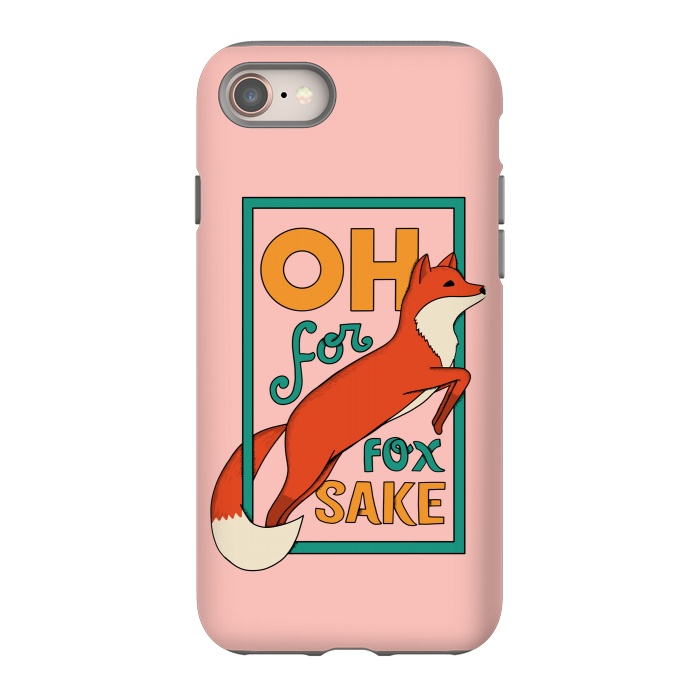 iPhone SE StrongFit Oh for fox sake pink by Coffee Man