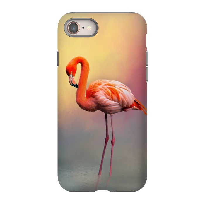 iPhone SE StrongFit American flamingo by Simone Gatterwe