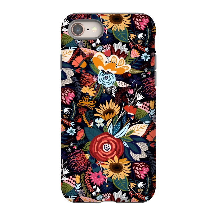 iPhone SE StrongFit Popping Moody Floral  by Tigatiga