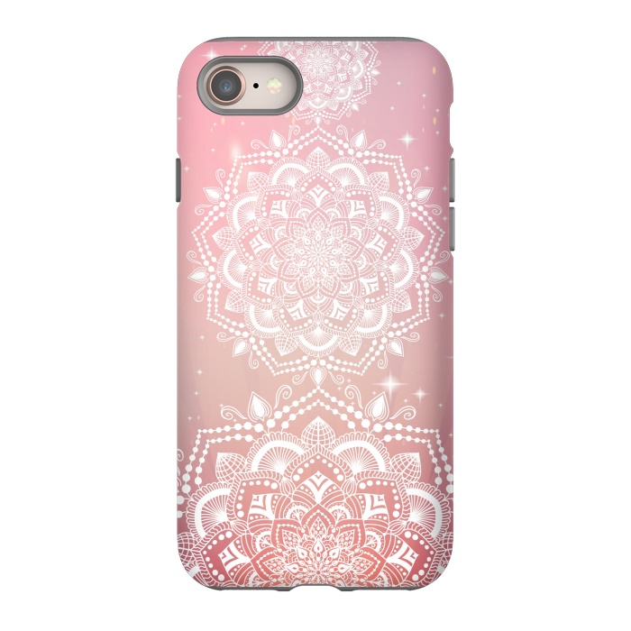 iPhone SE StrongFit Pink flower mandalas by Jms