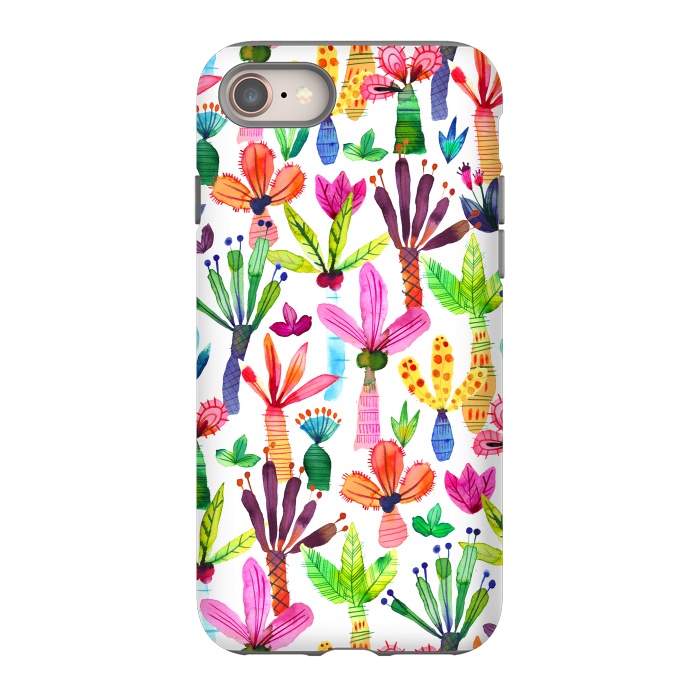 iPhone SE StrongFit Cute Palms Garden by Ninola Design