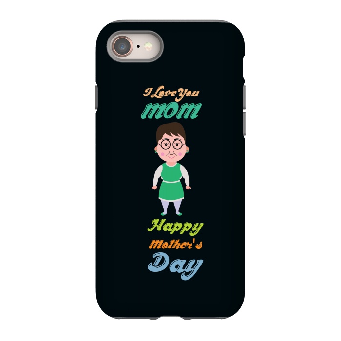 iPhone SE StrongFit cartoon mom by TMSarts