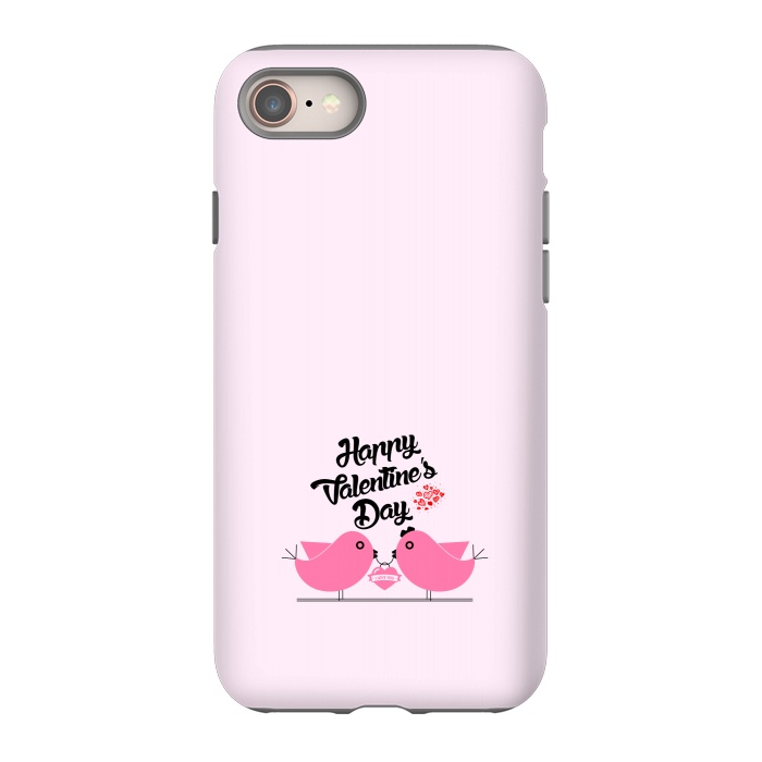 iPhone SE StrongFit pink couple birds by TMSarts