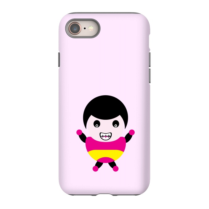iPhone SE StrongFit cartoon child smile by TMSarts