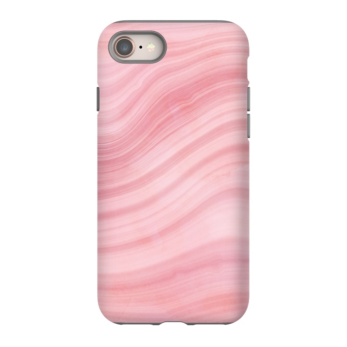 iPhone SE StrongFit Light Pink Mermaid Waves Marble by  Utart