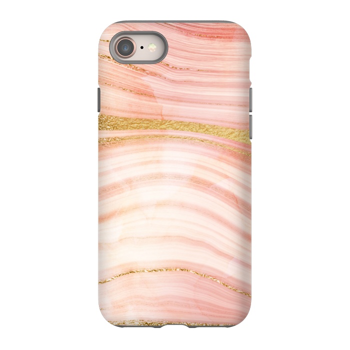 iPhone SE StrongFit Blush Mermaid Marble with Faux Gold Veins by  Utart