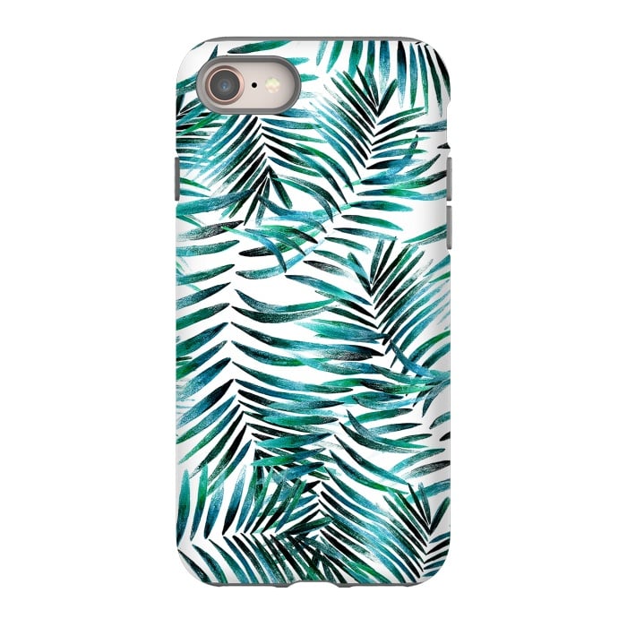 iPhone SE StrongFit Brushed tropical palm leaves by Oana 