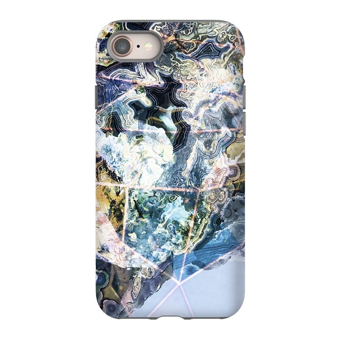 iPhone SE StrongFit Precious geode stone by Oana 