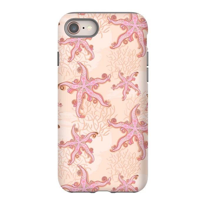 iPhone SE StrongFit Starfish and Coral Pink Pastel by BluedarkArt