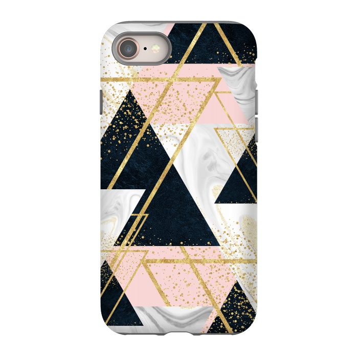 iPhone SE StrongFit Elegant geometric and confetti golden design by InovArts