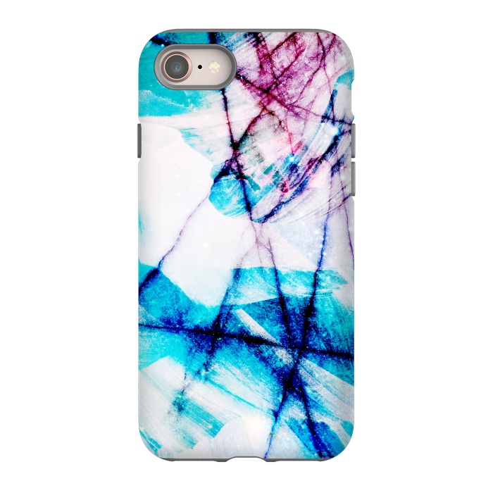 iPhone SE StrongFit Blue marble with star dust texture by Oana 