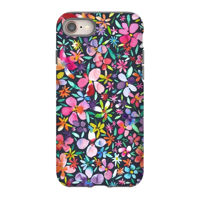 iPhone SE StrongFit Multicolored Petals Flowers by Ninola Design